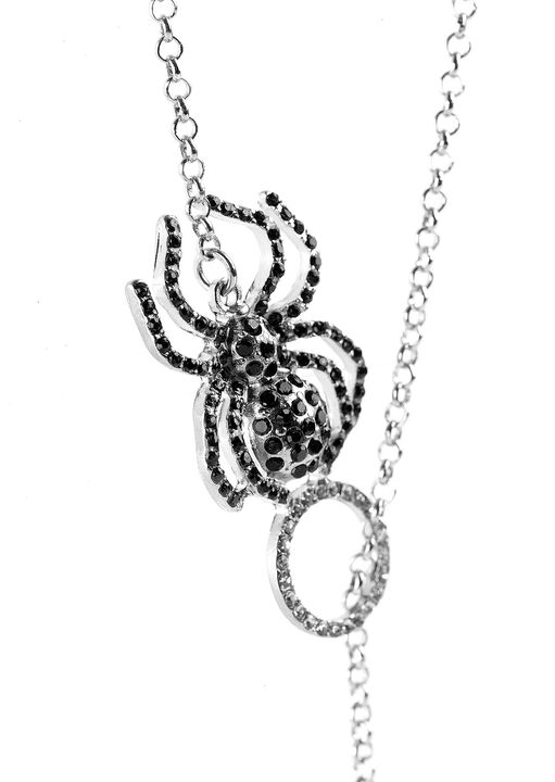 Spider Drop Necklace image number 3.0